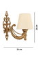 Opviq Lámpara de pared Gloria - Crema, Oro